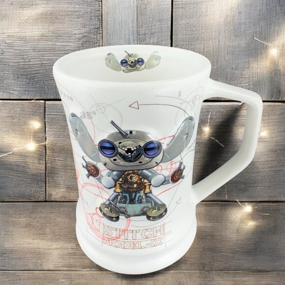 Disney Parks Stitch Model Coffee Mug Cup Robot Ceramic Tall Raised Mug Cup VTG - Picture 1 of 14